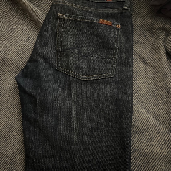 7 for all mankind bootcut jeans - fit like a 28/29 - Picture 2 of 3